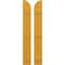 Ekena Millwork Americraft 2-Board (3 Batten) Wood Joined Board-n-Batten Shutters w/ Arch Top, ARW401BQ207X77TUH, PR ARW401BQ207X77TUH - alternate 1